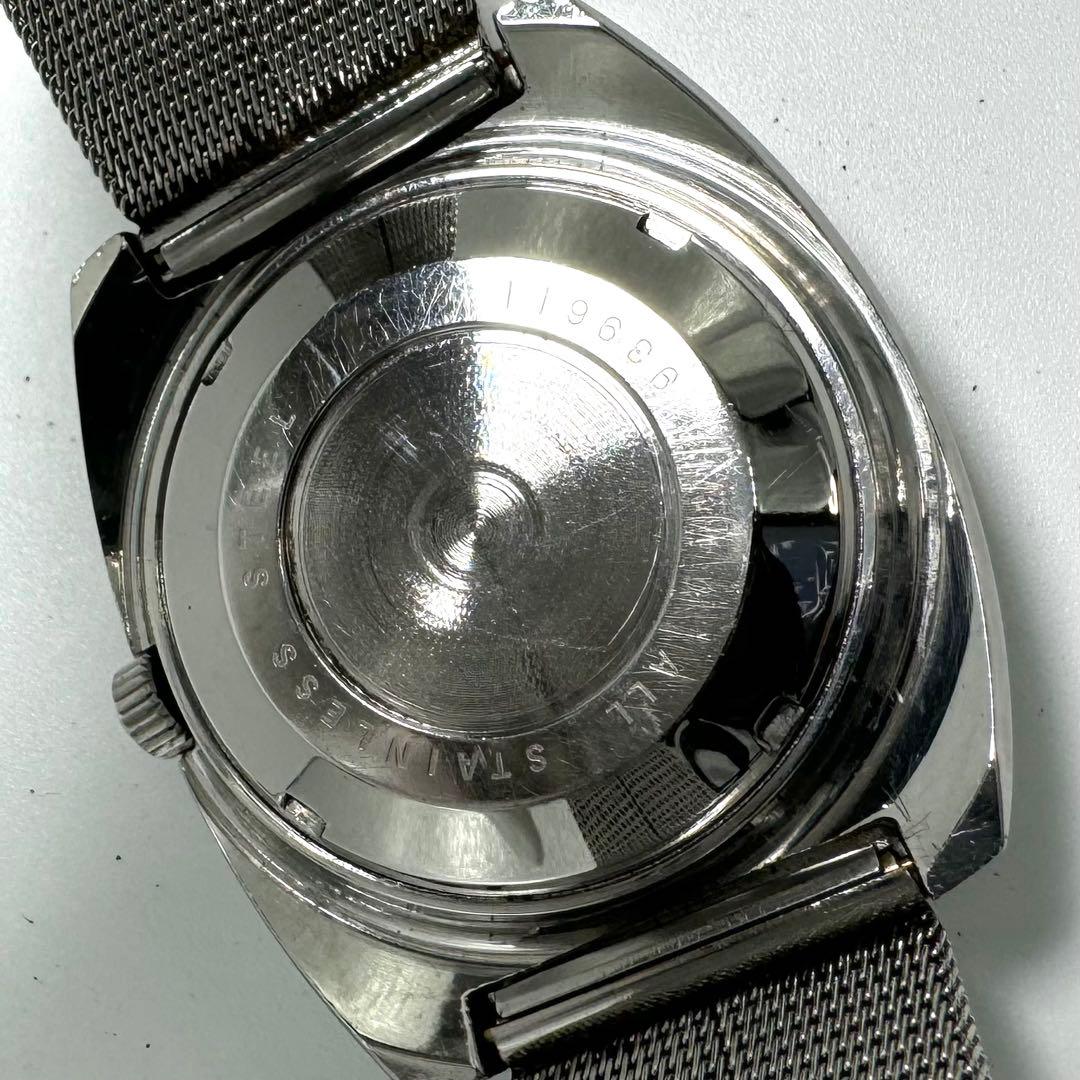 【稼働】RADO 腕時計 マンハイム 自動巻き カットガラス メンズ シルバー