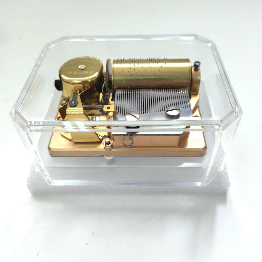 リュージュオルゴール　36弁　 クリスタルガラスボックス