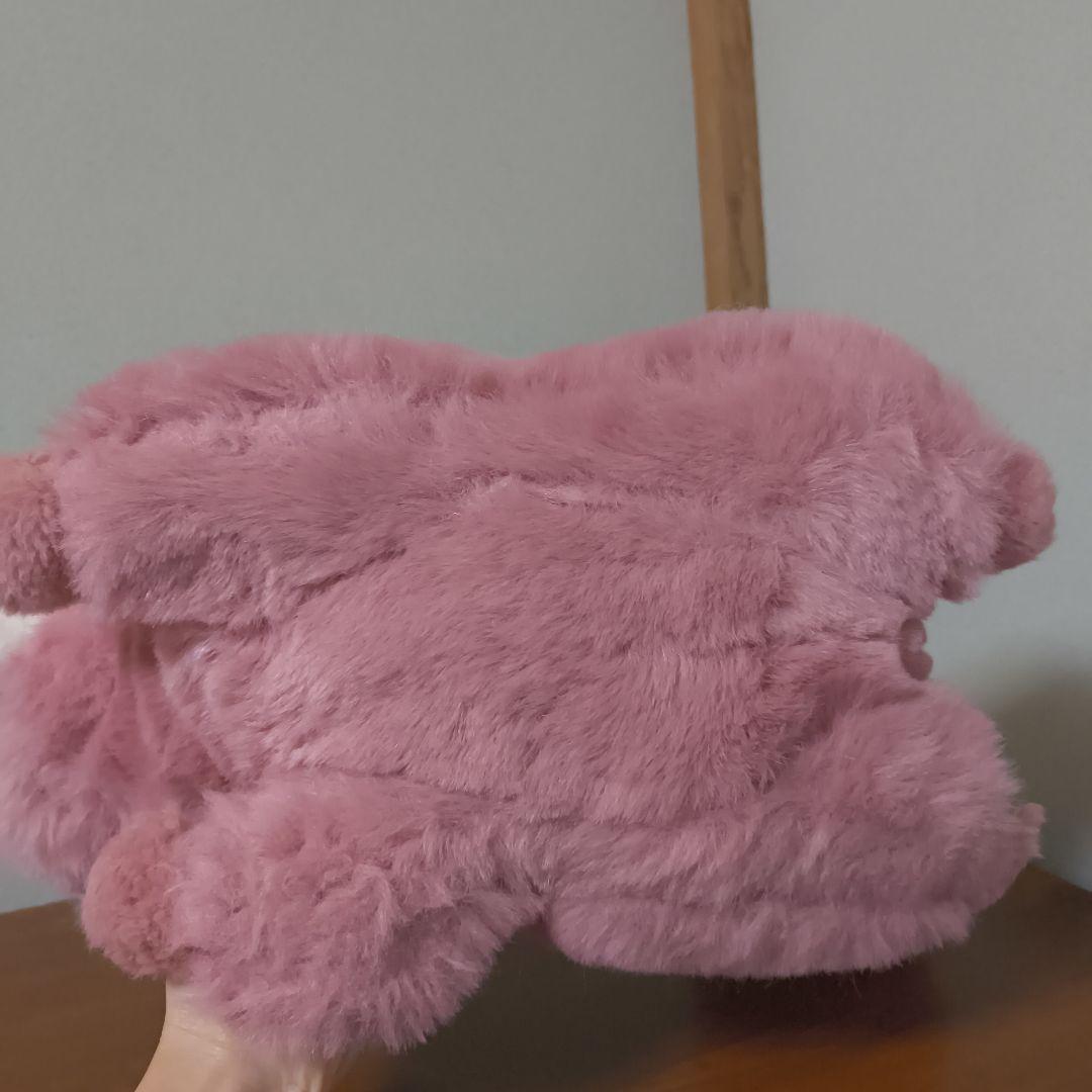 ぬいぐるみの三英 たぬき 昭和レトロ　あらいぐま　当時物　ピンク色　日本製