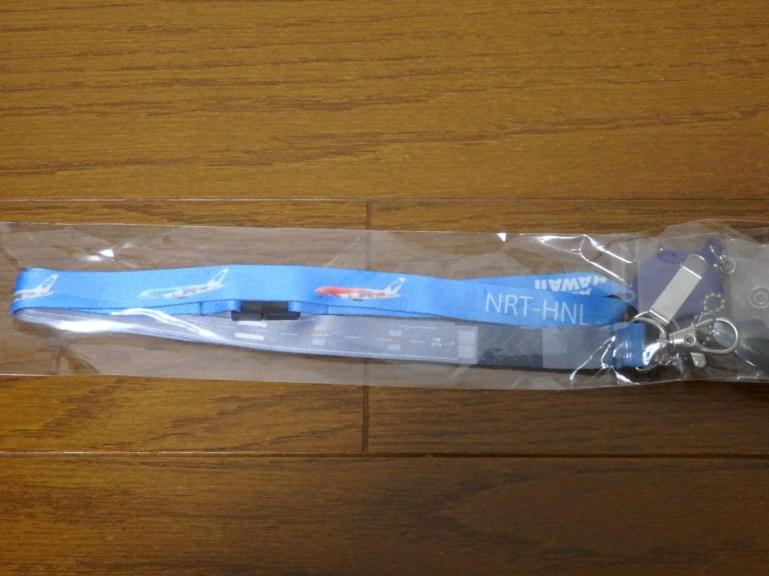 ANA A380 エアバス 初号機 リール付きネックストラップ IDケース