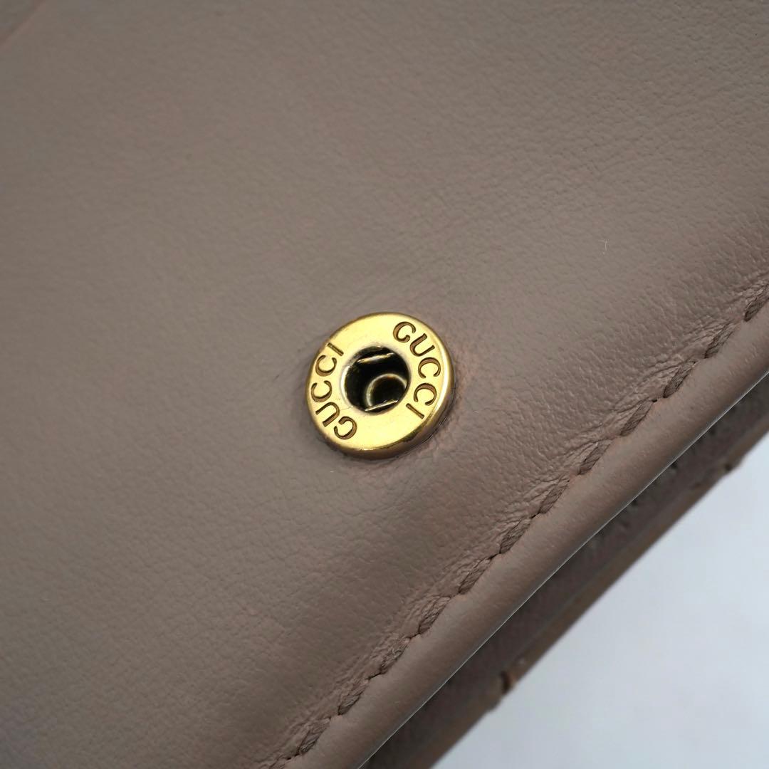 ✨未使用展示品・箱付き✨　GUCCI ミニ財布　マーモント　キルティング　GG