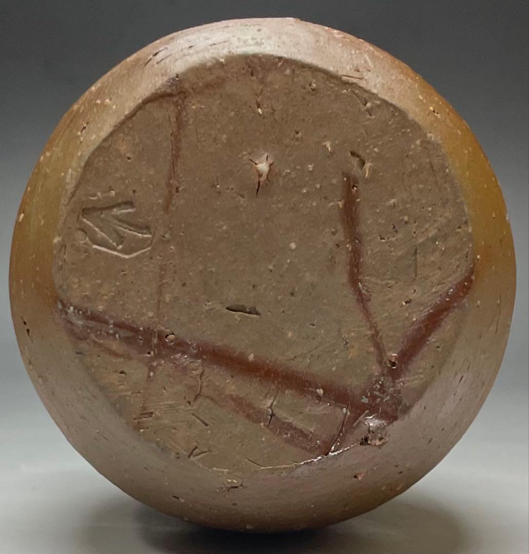 県指定重要無形文化財 金重道明 備前徳利 備前焼 共箱 d517 県