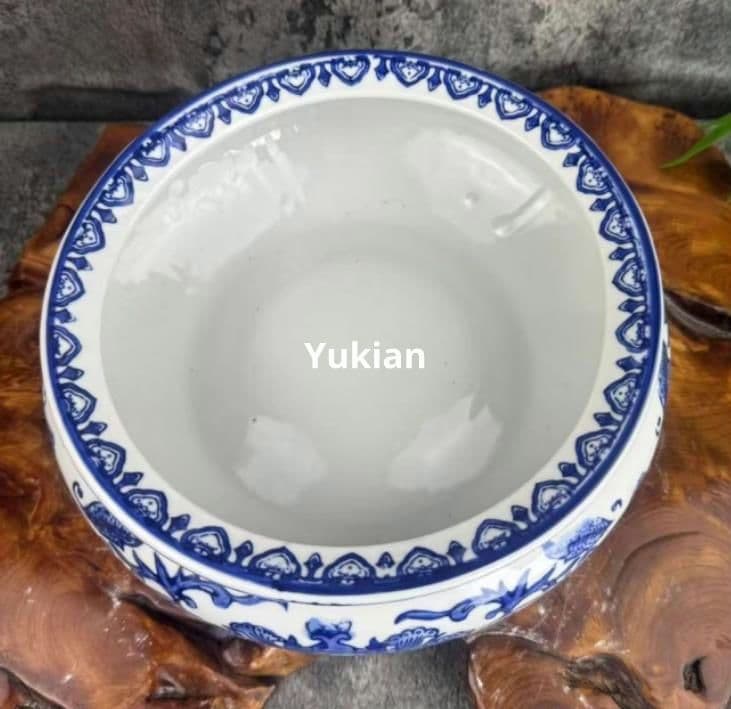 青花磁陶鉢 磁器 花碗 盆栽鉢 植木鉢 小品盆栽鉢 大品盆栽鉢