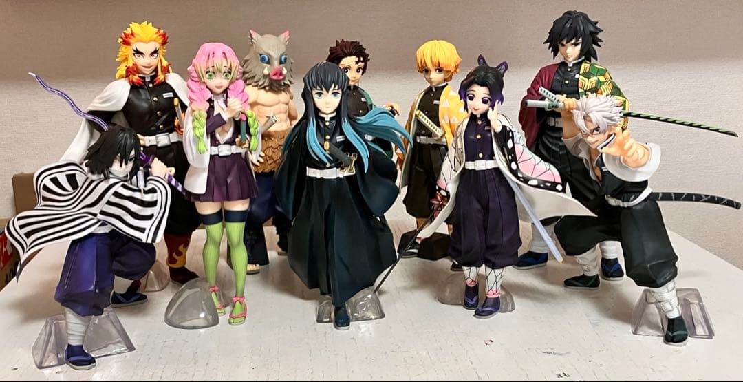 匿名発送】 一番くじ 鬼滅の刃 柱＆グランディスタ フィギュア10体