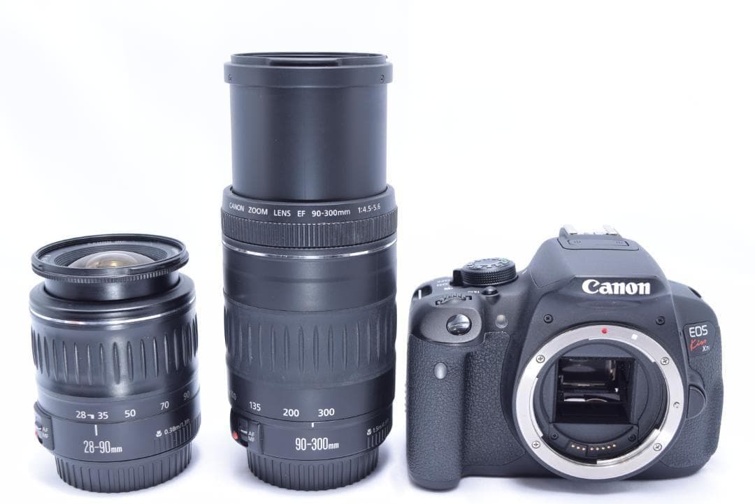 Canon Kiss X7i 一眼レフカメラ 超望遠 Wレンズ バック付き
