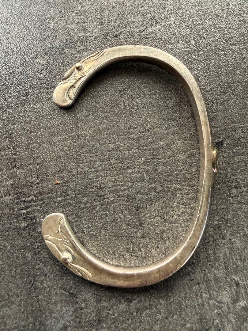 ⭐︎goro’s ゴローズ OLD 金メタル付き金目イーグルブレス 顔バングル⭐︎