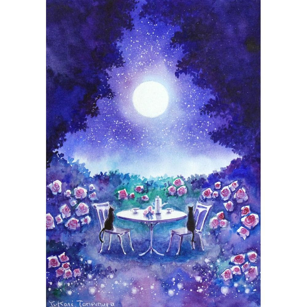 Winnieさま専用（原画）月下のローズガーデン ほか　3点おまとめ