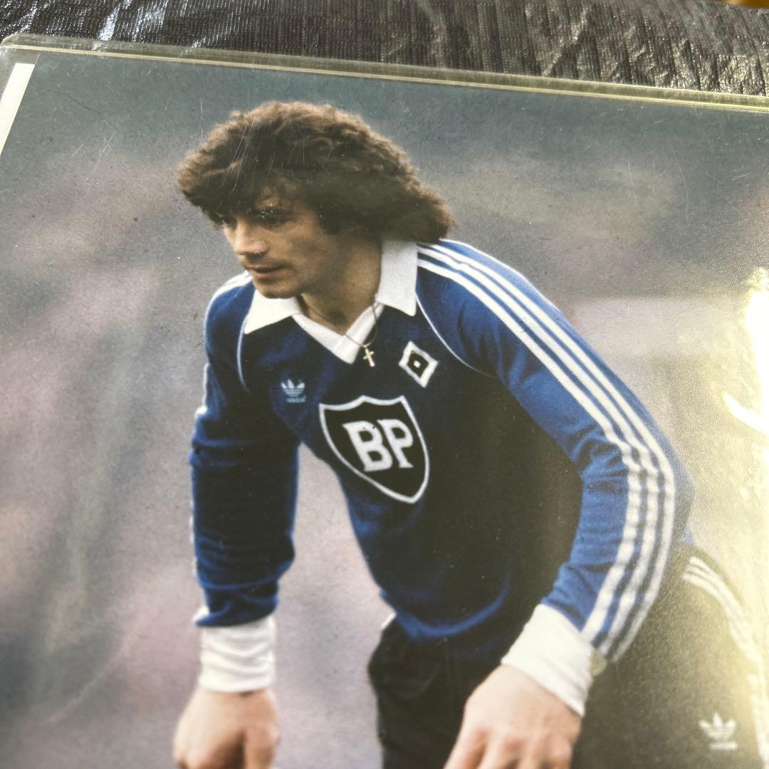 元イングランド代表　ケビン キーガン　ハンブルガーSV  直筆サイン入りフォト