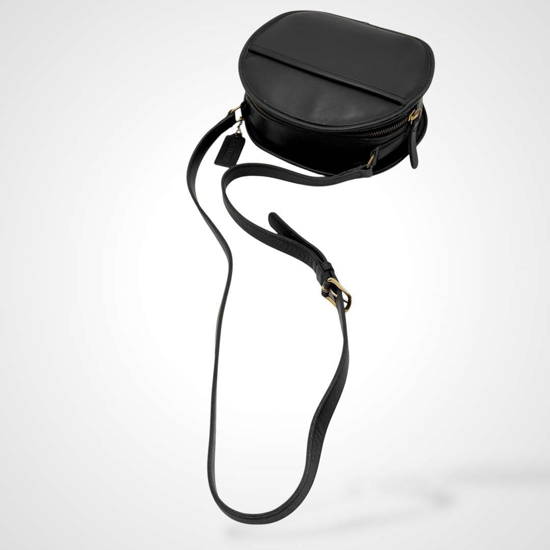 バッグ Vintage Coach Shoulder Bag Leather Black