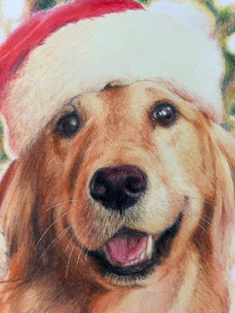 ワクワクリスマス 色鉛筆画