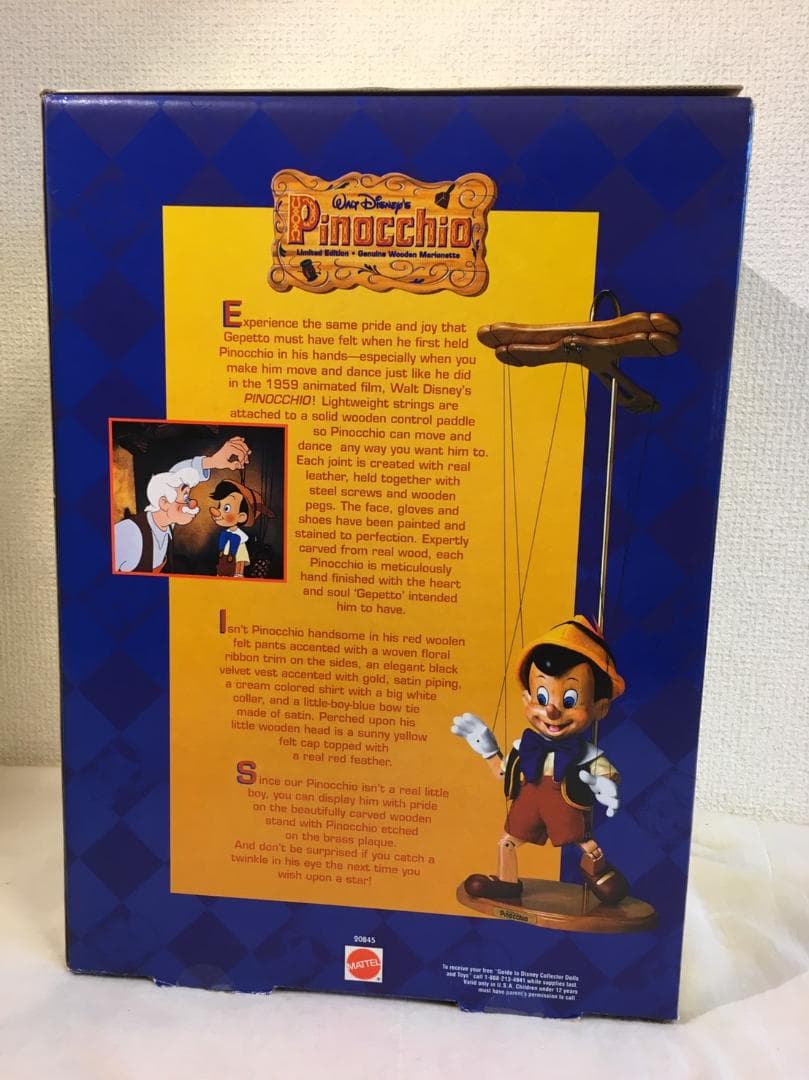 未使用 木製マリオネット ピノキオ世界限定500体フィギュア マテル社