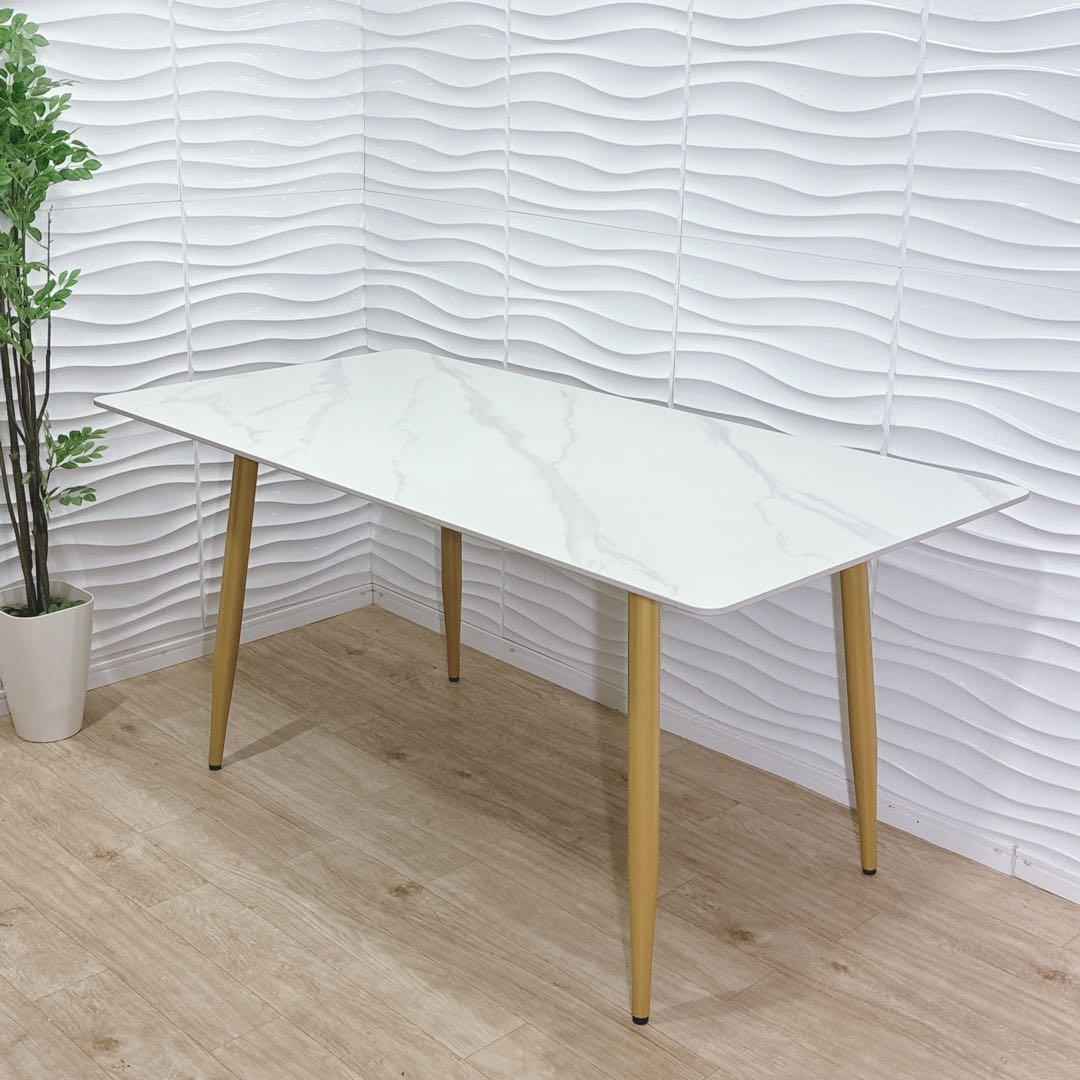 ◇ダイニングテーブル◇大理石調◇幅約160cm◇大阪兵庫京都奈良滋賀和歌山◇