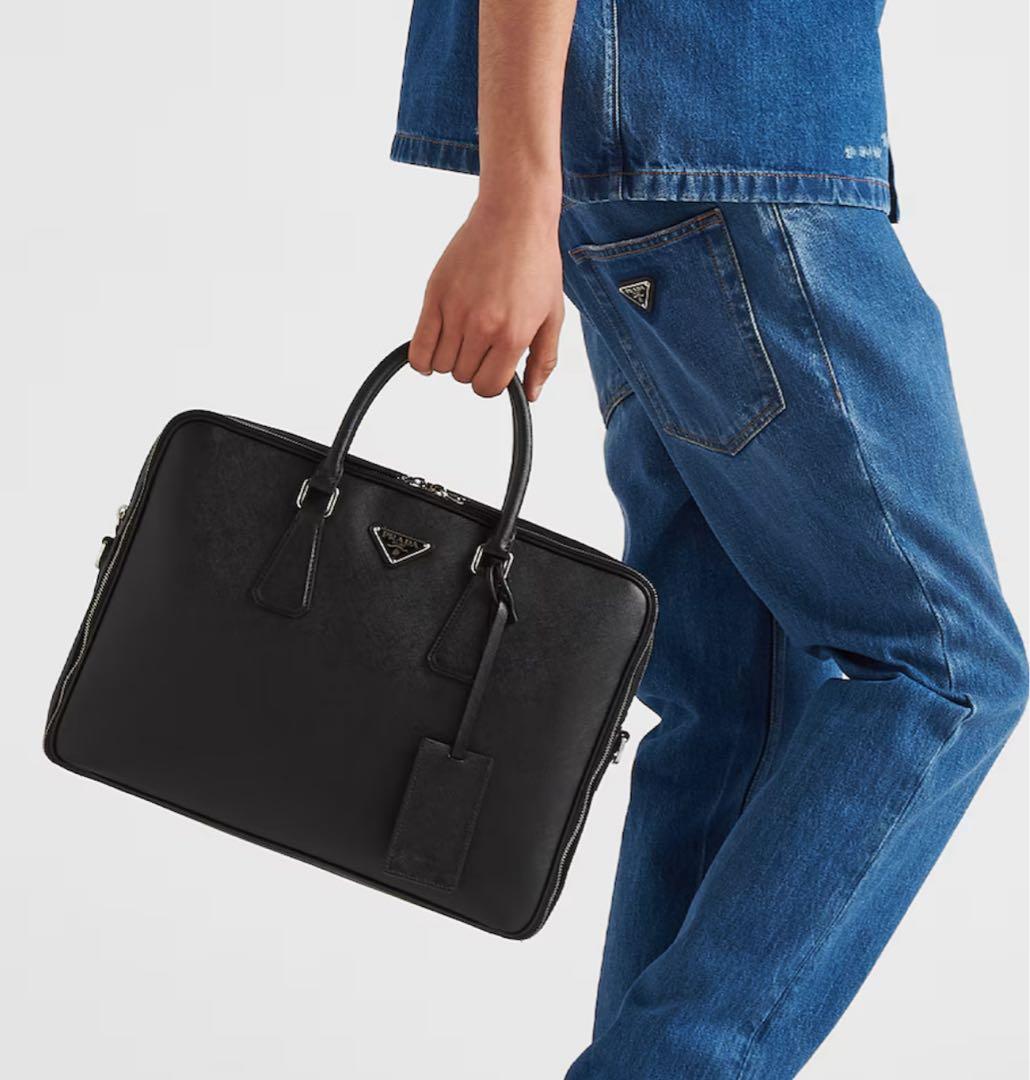 本日限定　未使用近い ビジネスバッグ　サフィアーノ　プラダ　保証書