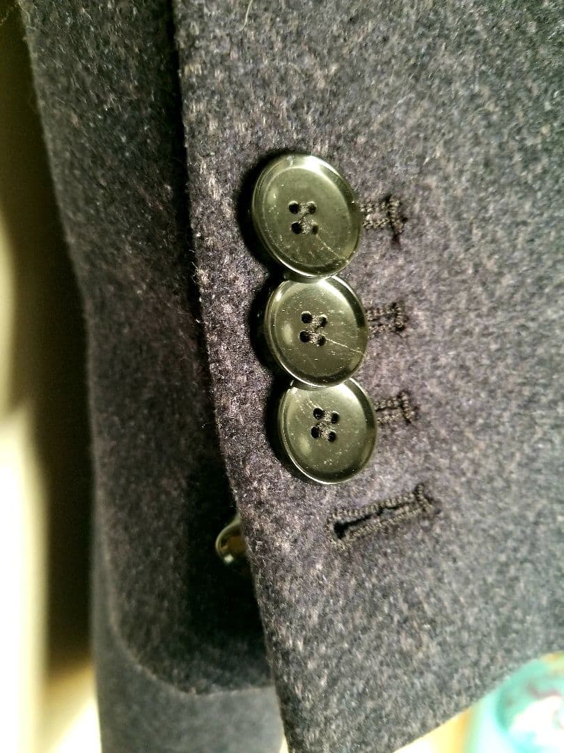 【極美品】ヒューゴボス ウール カシミヤ チェスターコート 本切羽