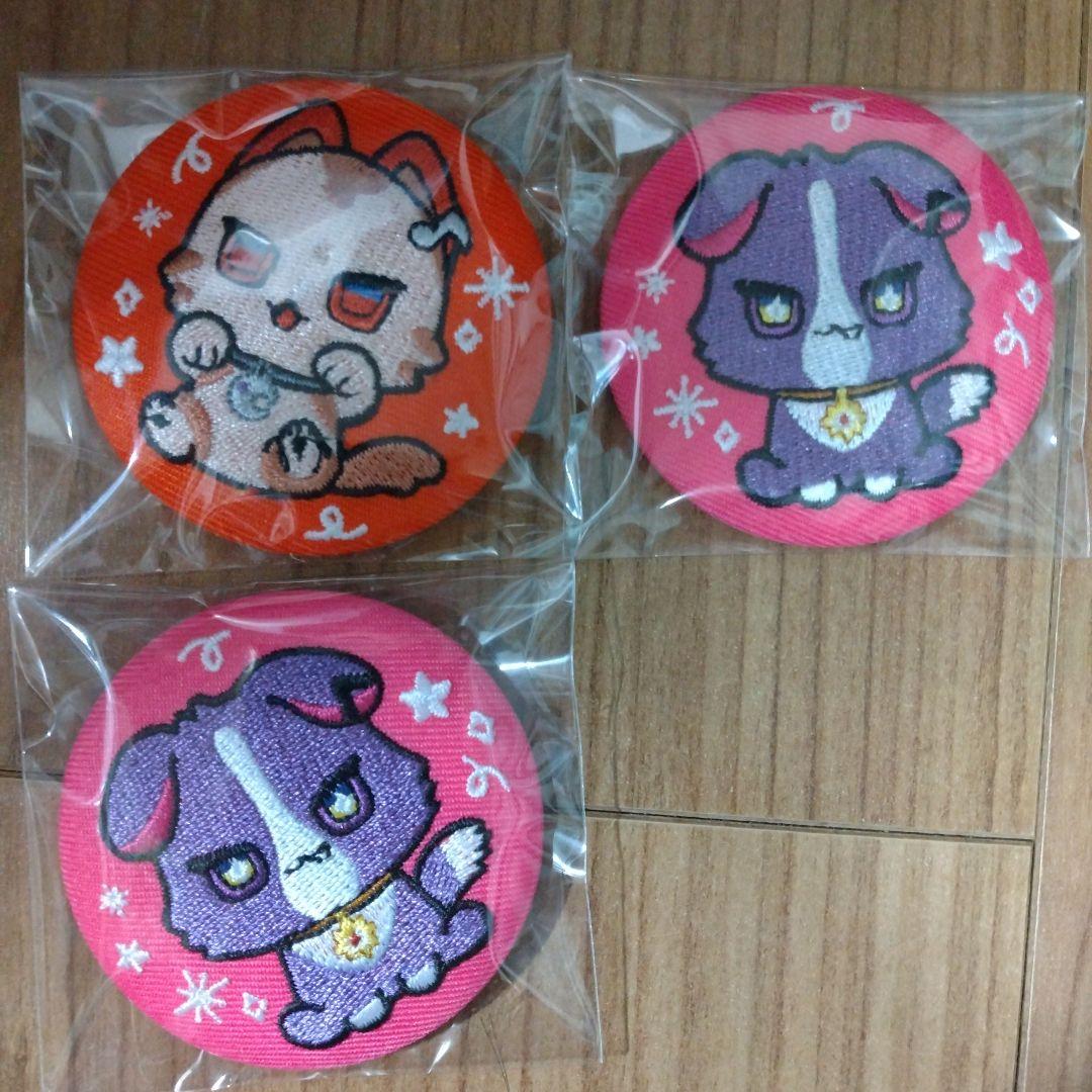 渡会雲雀 セラフ・ダズルガーデン 刺繍缶バッジ わんにゃくしょん 3点