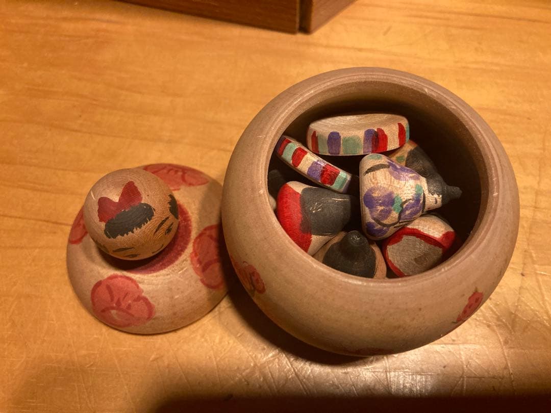 伝統こけし津軽系　今晃工人作　雛人形セット