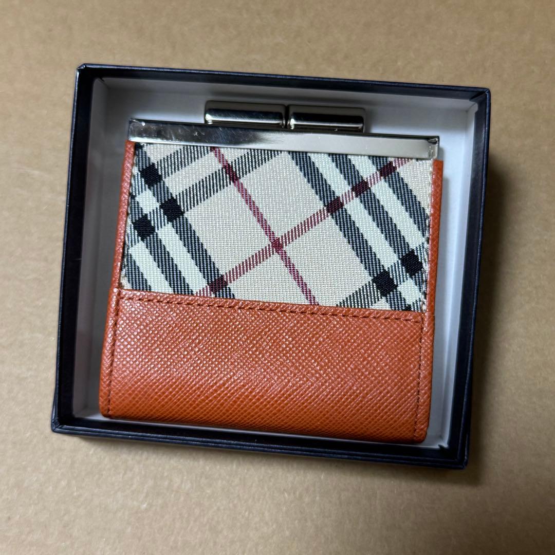 BURBERRY オレンジ チェック ケース