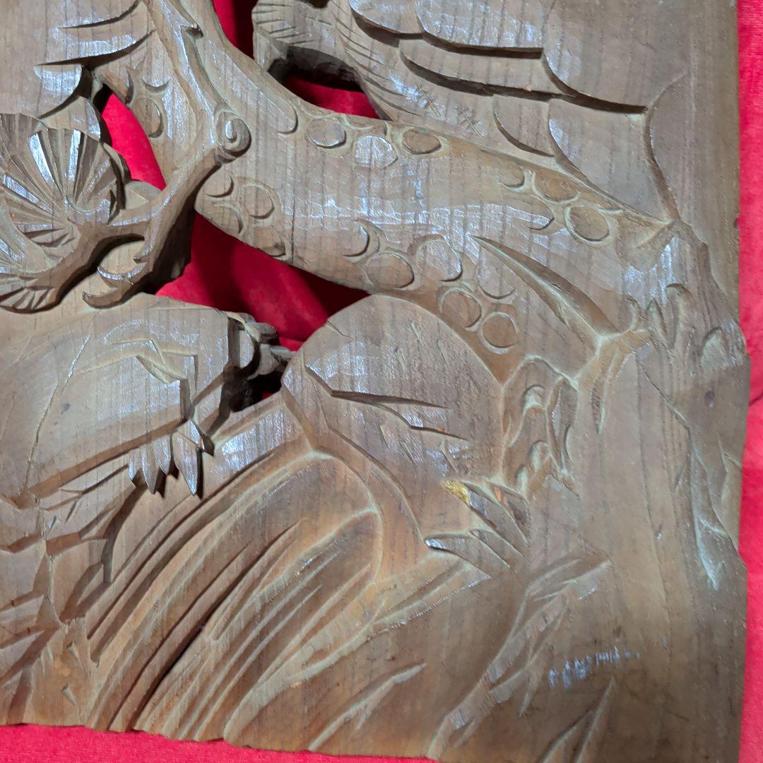 木彫り 彫刻 欄間 鷹 鳥 和柄 置物 だんじり 山車