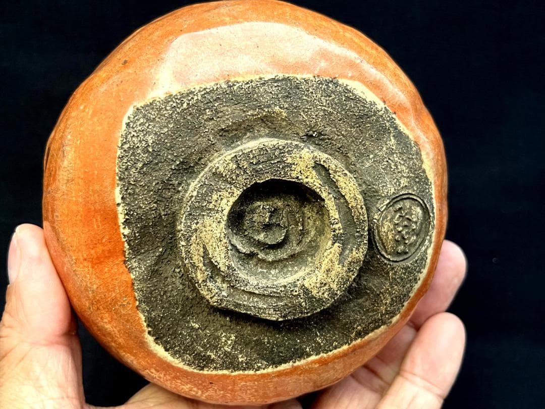 茶碗□古赤楽 かなり時代のある楽焼 江戸期 古い抹茶碗 宋