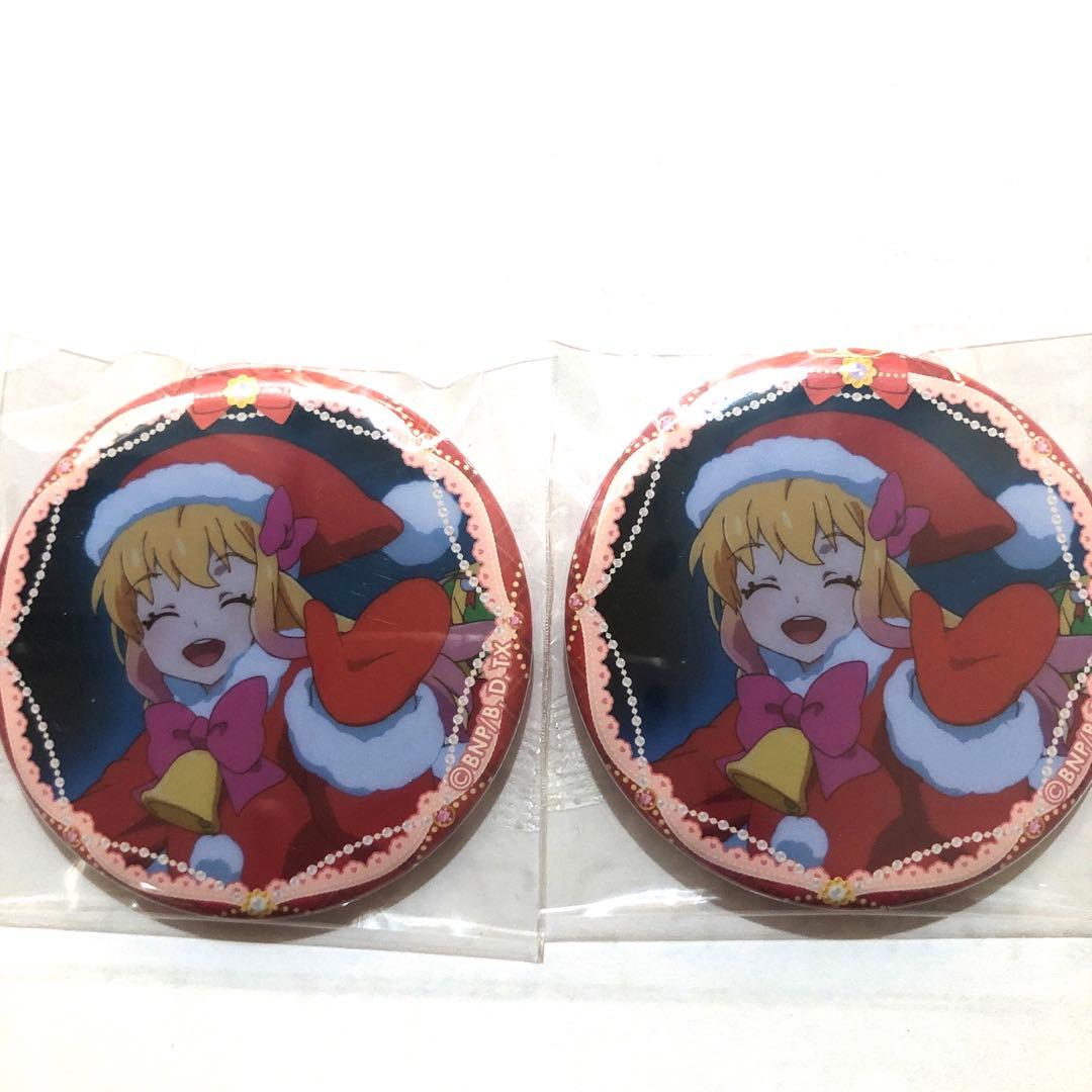 アイカツスターズ！ チェスクッキー イオン限定 缶バッジ 虹野ゆめ4つ