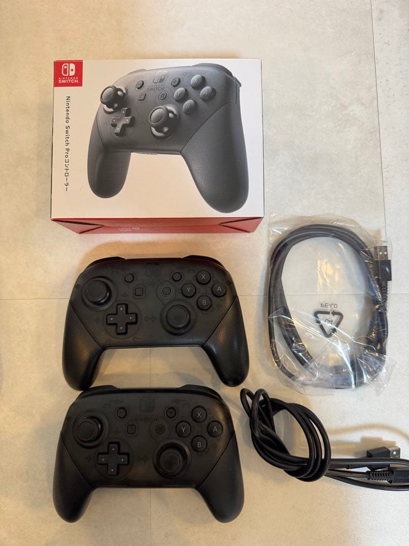 Nintendo Switch+プロコントローラー2台+ 256GB SDカード