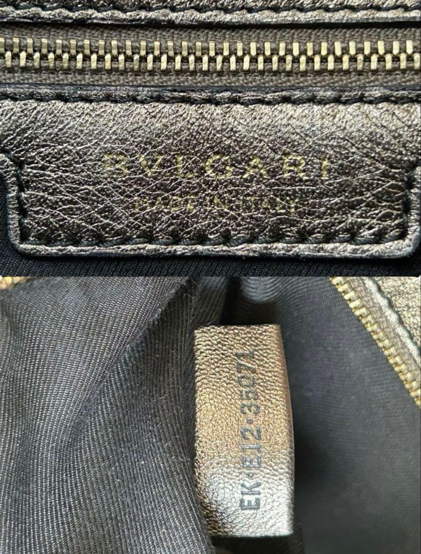 BVLGARI ブルガリ モネーテ　ハンドバッグ　チェーントート　ナッパプリセ