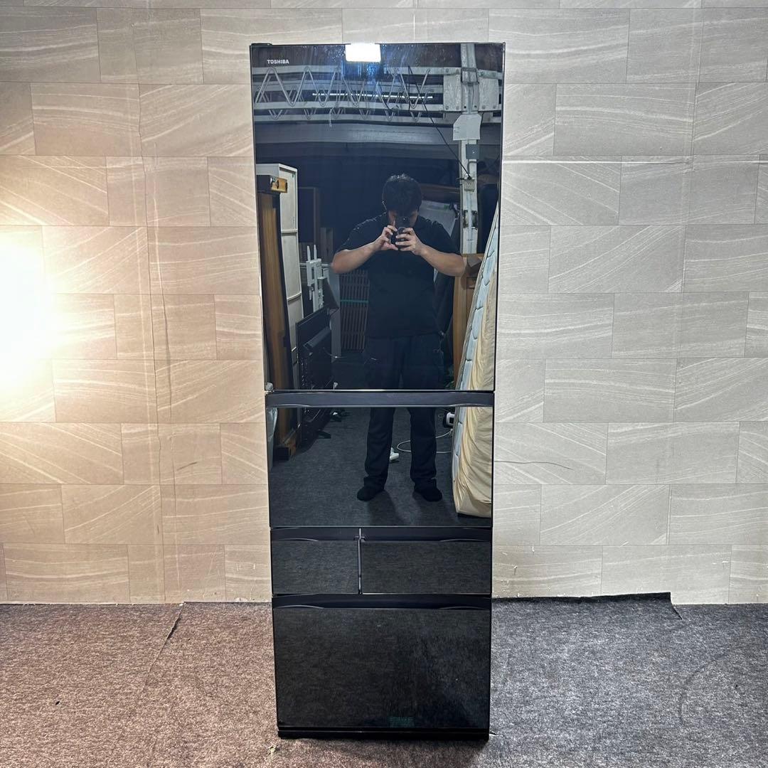 TOSHIBA 冷蔵庫 465L 大型 家電 5ドア 大型冷蔵庫 d4762