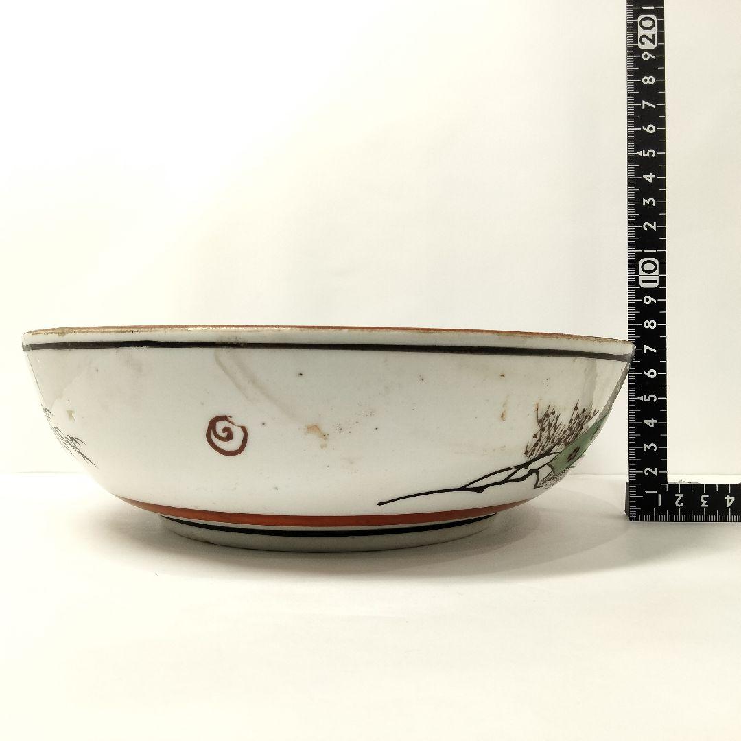 Y324-1 九谷造 人物画 大鉢 明治初期 直径24.2cm II｜Y324-