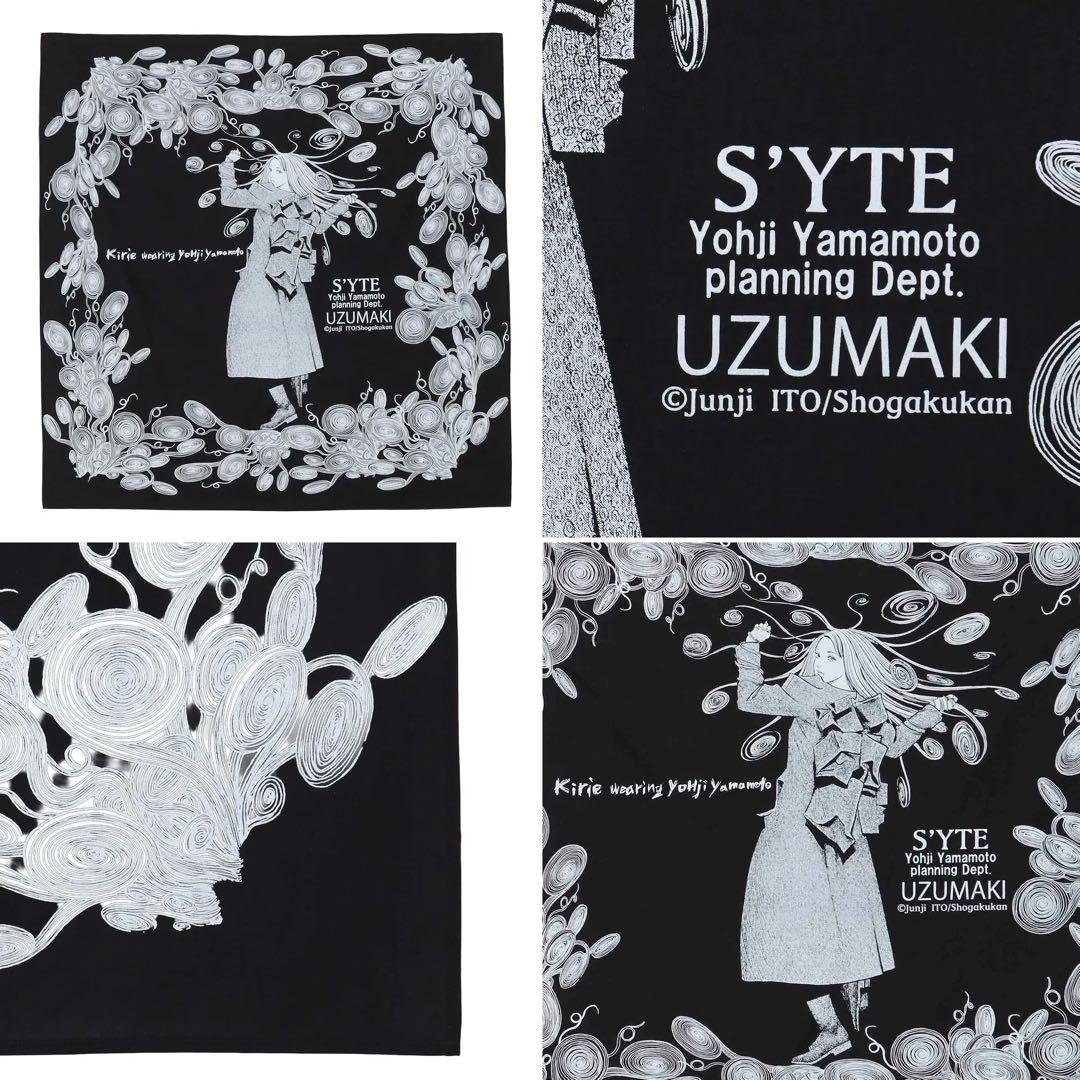 S'YTE×伊藤潤二 25aw 五島桐絵スカーフ / うずまき