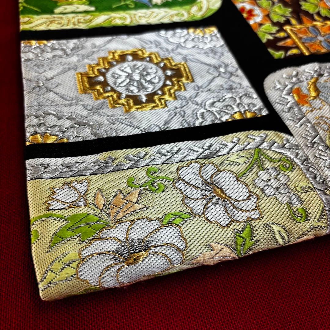 高級 更紗袋帯 華やかな刺繍 袋帯 100%絹 美術織物 豪華刺繍帯