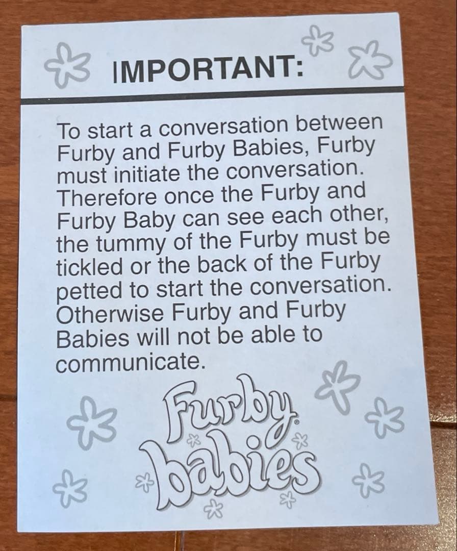 超希少　英語版　ファービーベイビー　水色　動作確認済