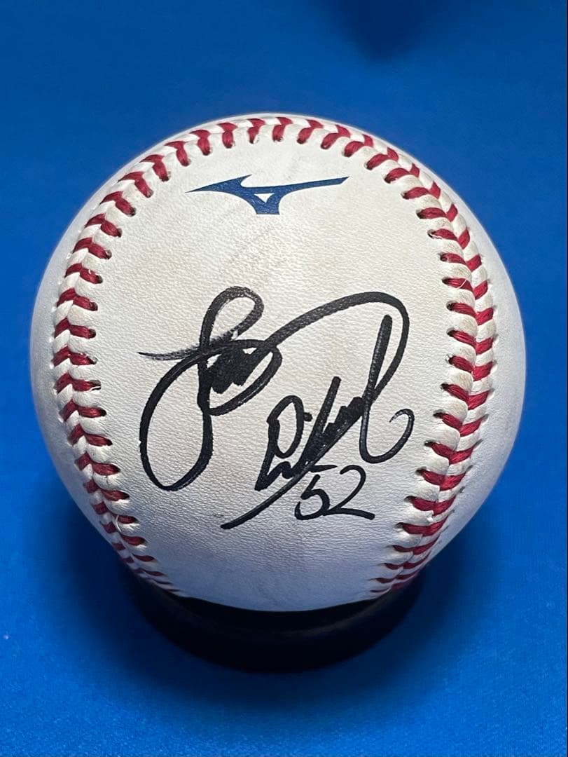 砂川リチャード選手プロ初本塁打記念直筆サインボール 福岡
