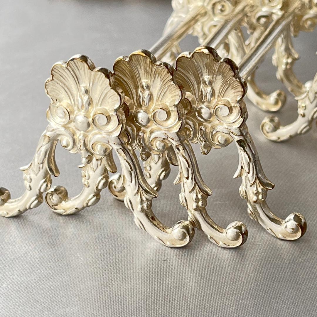 【仏蘭西】 シェルのナイフレスト / カトラリーレスト 6個【シルバープレート】