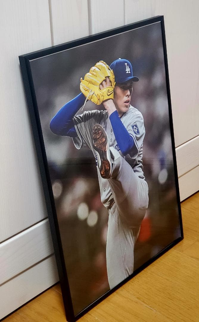 LAドジャース佐々木朗希 MLB！A3サイズポスターフレーム付き B98518316