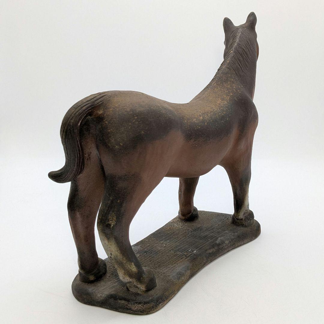 藤巻志邦 備前焼 午置物 馬 ウマ 細工物 縁起物 動物 陶彫 オブジェクト