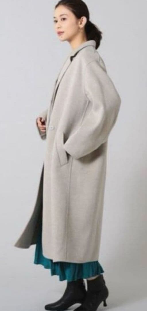 UNTITLED チェスターコート2024年黒ロングコート 2024 AUTUMN/WINTER