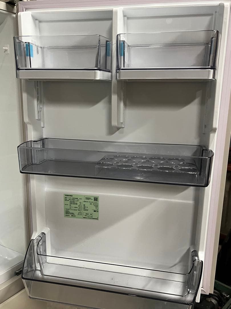 ☆5.TOSHIBA 356L 3ドア冷蔵庫 GR-U36SV 右開き