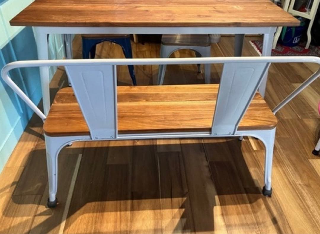 直接お引き取り限定 LOWYAのオシャレなダイニングテーブルベンチとチェア