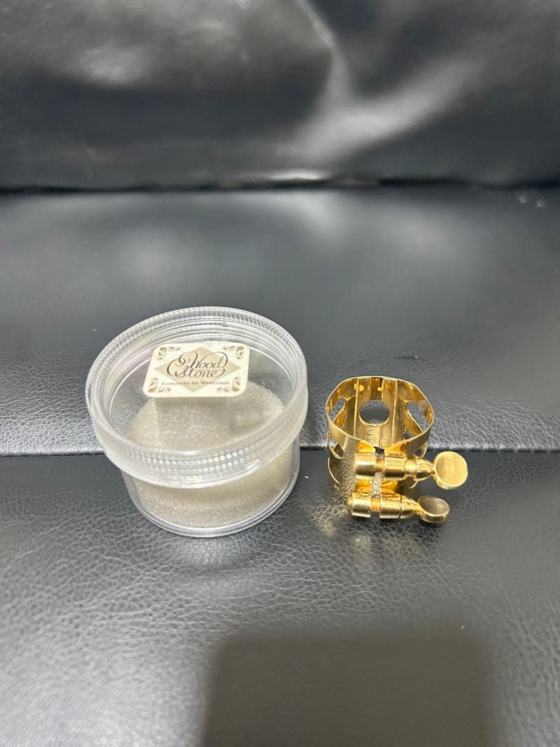 【美品GP】石森　ウッドストン　B♭クラリネット　リガチャー　金メッキ