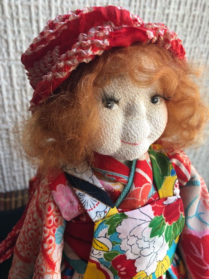 ちりめん人形 古布着物 高品質 ちりめん人形 古布着物