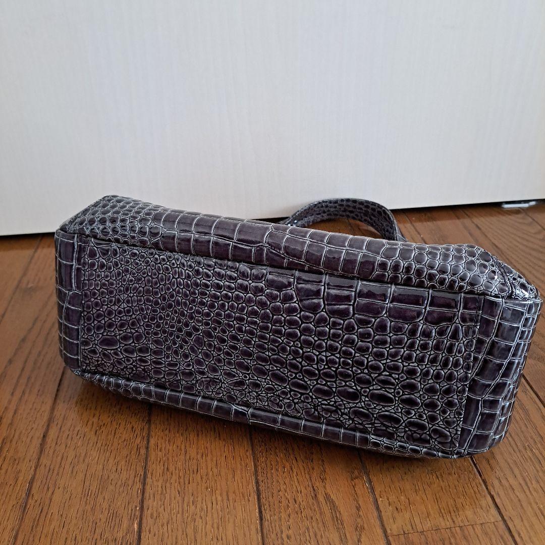 Takano鎌倉高野 レイクバッグ エナメル ブルーグレー