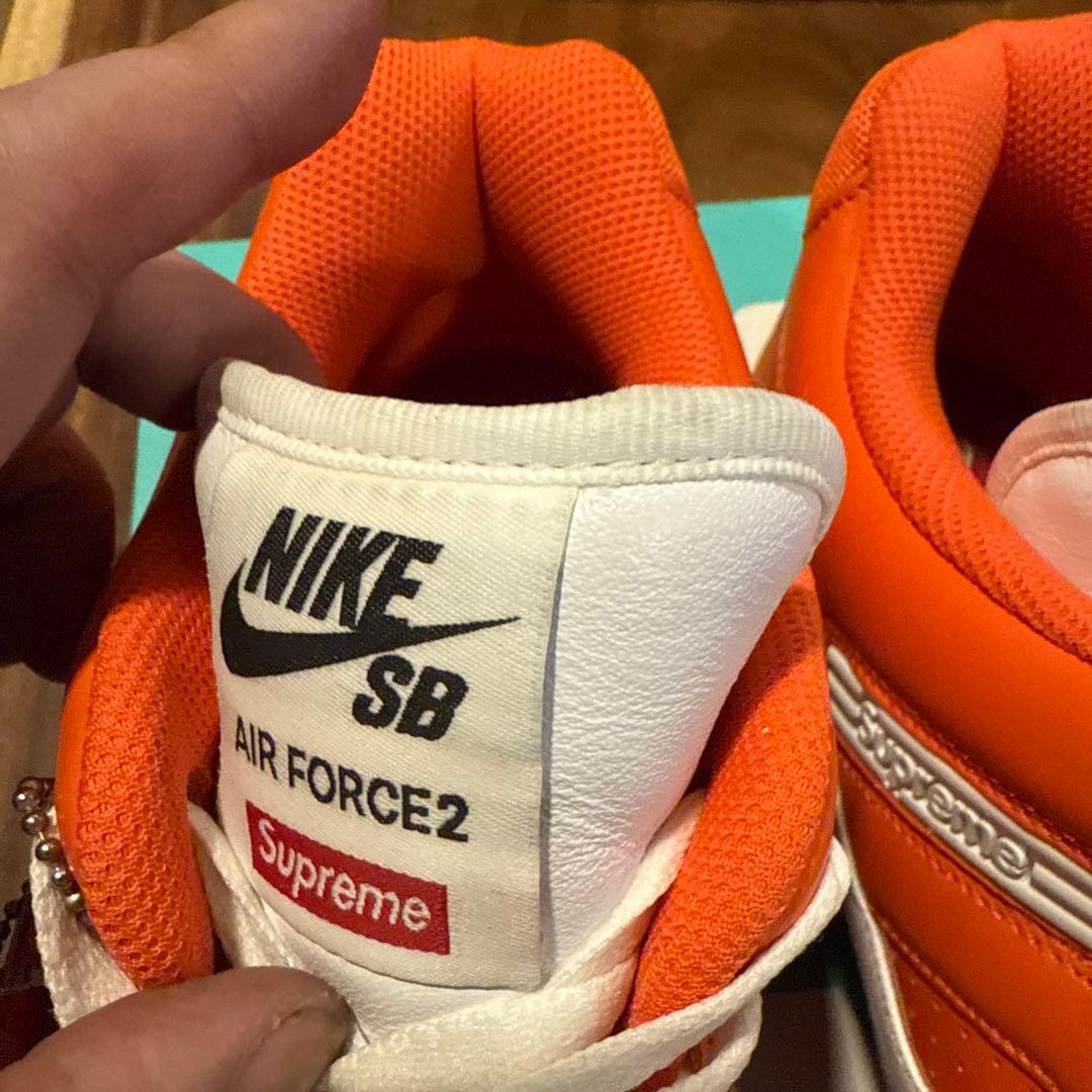 NIKE × Supreme SB AIR FORCE 2 　US13　室内履き