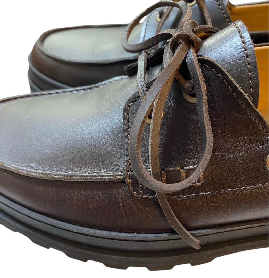 美品　箱付き　APC アーペーセー　デッキ　モカシン　シューズ　レザー　ブラウン