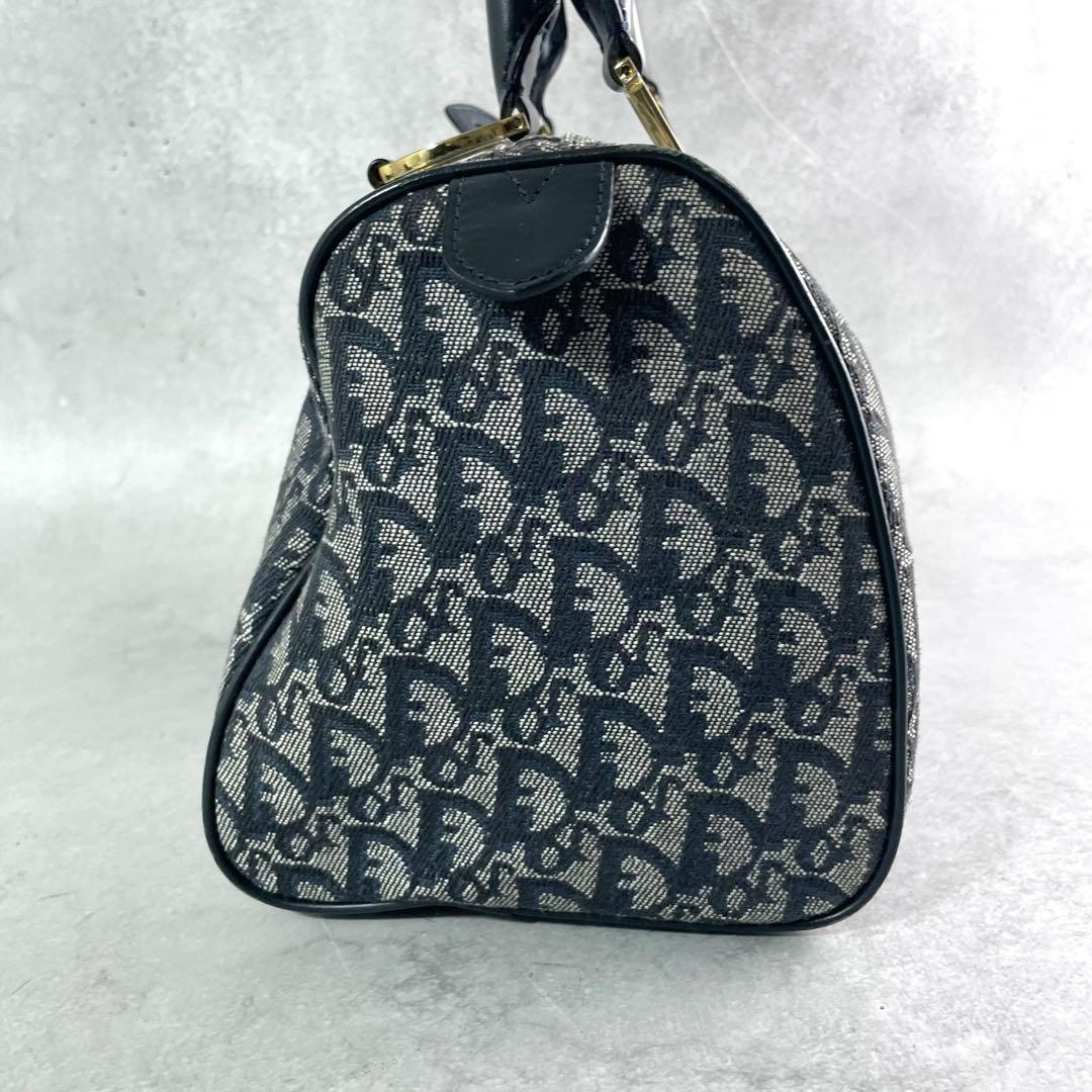 入手困難✨ クリスチャンディオール トロッター柄 ミニボストンバッグ ネイビー