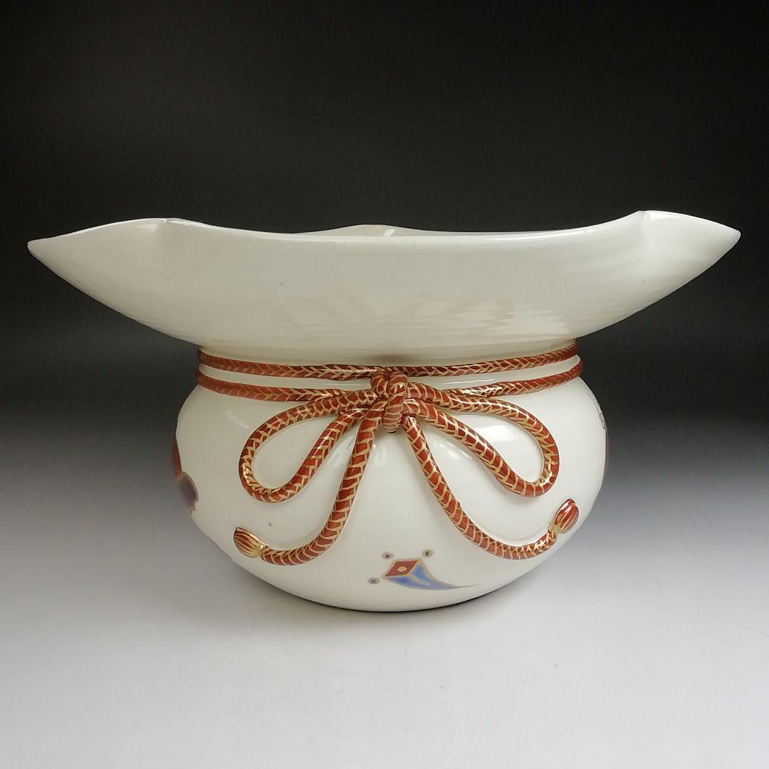 T925 水指 『色絵 宝尽文』『砂金袋 水指』『鳴滝窯 橋本城岳 造』