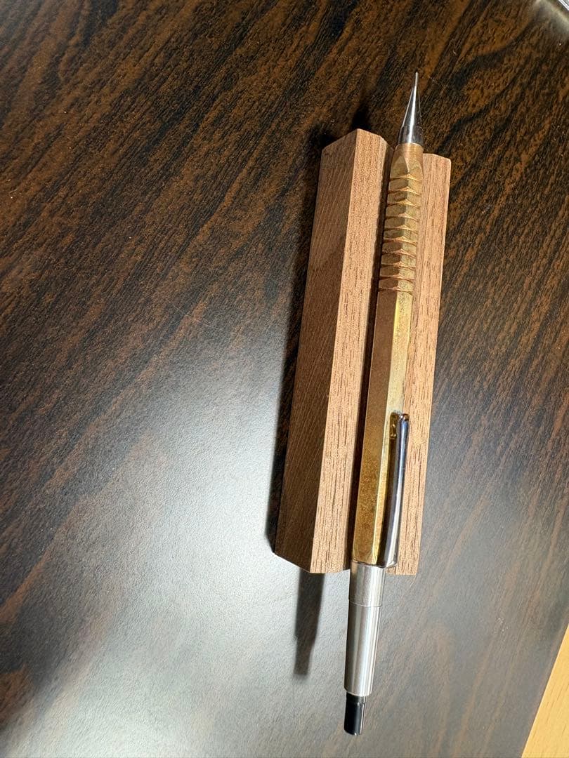 廣瀬鐡筆堂 赤漆の焼き付け塗装 シャーペン