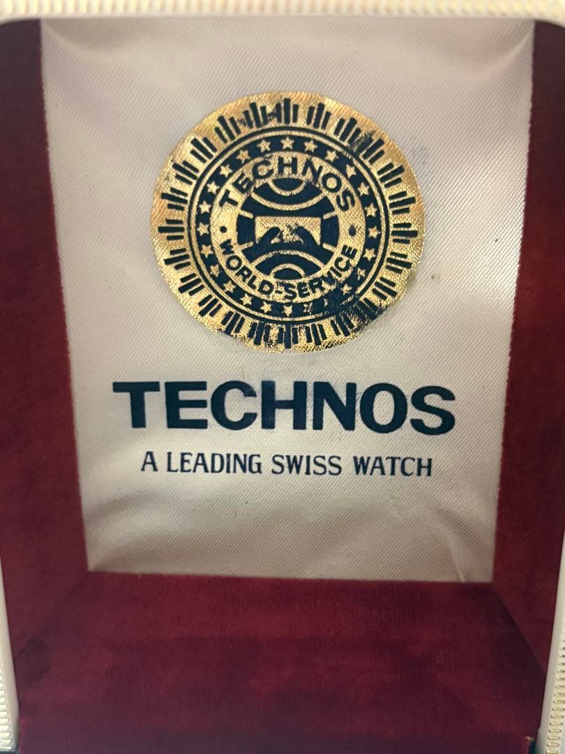 TECHNOS 自動巻き時計 ゴールド箱付き
