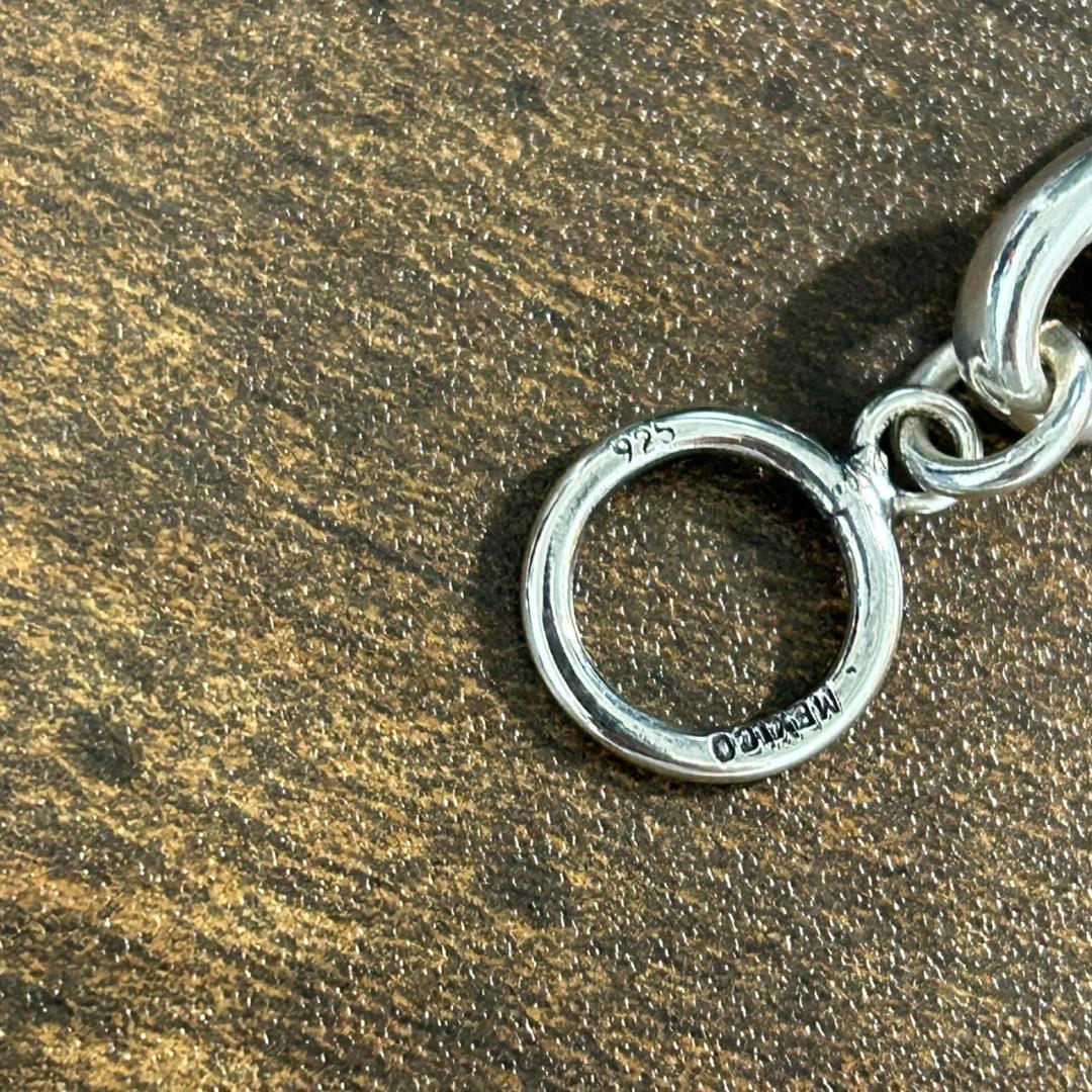 希少 ヴィンテージメキシカンジュエリー シルバー チェーン ブレスレット 925
