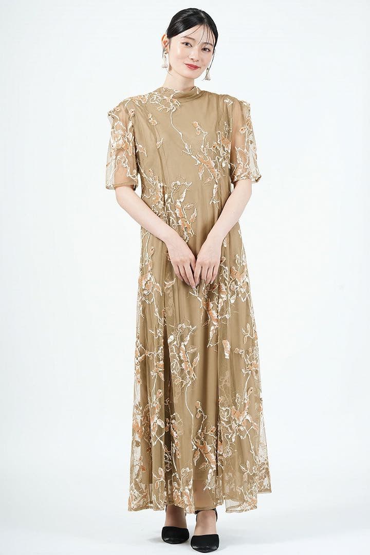 Ameri 2WAY WILD ROSE CANVAS ART DRESS