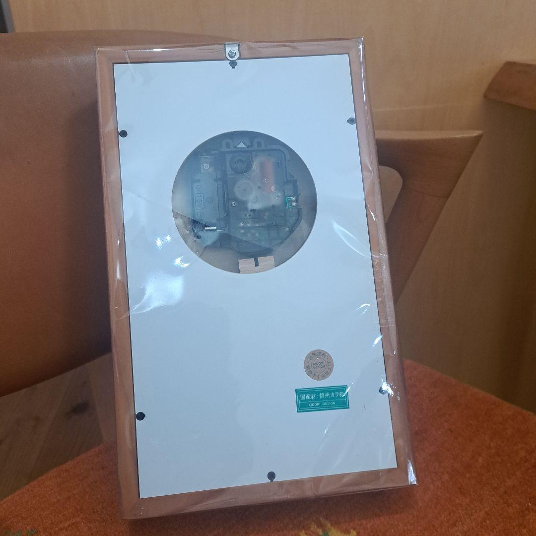 くじら　KICORI DESIGN 木製掛時計　置時計 魚モチーフ　ヤマメ